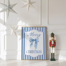 Load image into Gallery viewer, Set of 6 Blue Christian Christmas Wall Art Bundle 13-224