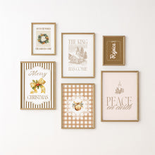 Load image into Gallery viewer, Set of 6 Neutral Yellow Christian Christmas Wall Art Bundle 13-225