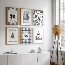 Load image into Gallery viewer, Set of 6 Black Christian Christmas Wall Art Bundle 13-226