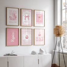 Load image into Gallery viewer, Set of 6 Pink Christian Christmas Wall Art Bundle 13-223