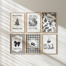 Load image into Gallery viewer, Set of 6 Black Christian Christmas Wall Art Bundle 13-226