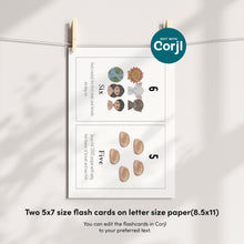 Load image into Gallery viewer, Editable Printable biblical numbers flash card, Christian Educational, 5x7, Scripture numbers card, Sunday school toddler activity