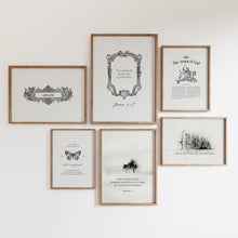 Load image into Gallery viewer, Aesthetic Christian bible verse gallery set of 6