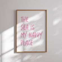 Load image into Gallery viewer, Watercolor boho pink girls coastal surf gallery wall art prints 07-26702