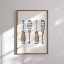 Load image into Gallery viewer, Blue beach house set of 6 gallery wall art prints 07-249