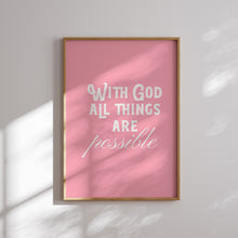 Load image into Gallery viewer, Pink blue aesthetic trendy bible verse gallery wall art prints