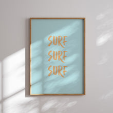 Load image into Gallery viewer, Watercolor boho pink girls coastal surf gallery wall art prints 07-26702