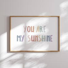 Load image into Gallery viewer, Watercolor boho pastel rainbow color gallery wall art print 07-26411