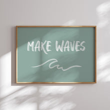 Load image into Gallery viewer, Watercolor boho blue boys coastal surf gallery wall art prints 07-26701