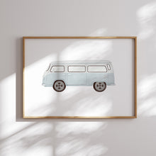 Load image into Gallery viewer, Blue transportation boys room set of 6 gallery wall art prints 07-24801