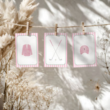 Load image into Gallery viewer, 0313 pink golf birthday decoration template