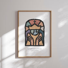 Load image into Gallery viewer, set of 6 boho Christian boho the lords prayer art prints2 07-222
