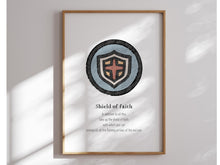 Load image into Gallery viewer, Watercolor set of 6 boho armor of God art prints 07-220