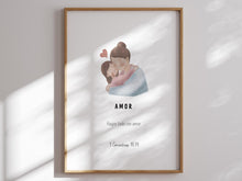 Load image into Gallery viewer, set of 9 fruit of the spirit in Spanish art prints 07-194