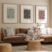 Load image into Gallery viewer, Vintage patter Psalm set of 3 art prints