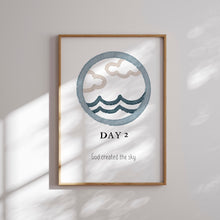 Load image into Gallery viewer, Set of 8 boho Christian kids creation art prints2 07-21602