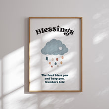 Load image into Gallery viewer, Watercolor boho Christian kids bible verse set of 4 art prints 07-243