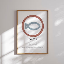 Load image into Gallery viewer, Set of 8 boho Christian kids creation art prints2 07-21602