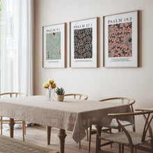 Load image into Gallery viewer, Vintage patter Psalm set of 3 art prints