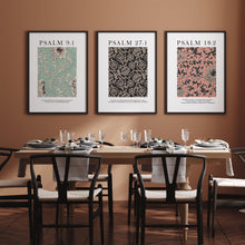 Load image into Gallery viewer, Vintage patter Psalm set of 3 art prints