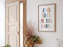 Load image into Gallery viewer, Jesus Loves me I know art print 07-232