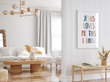 Load image into Gallery viewer, Jesus Loves me I know art print 07-232