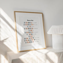 Load image into Gallery viewer, Name of God art print 07-230