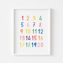 Load image into Gallery viewer, Watercolor colorful alphabet with rainbow set of 3 art prints 07-4003