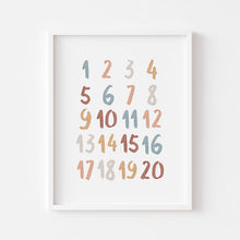 Load image into Gallery viewer, Watercolor boho earthy color set of 4 alphabet art prints 07-106
