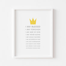 Load image into Gallery viewer, Watercolor Christian kids bible affirmation art print 07-86