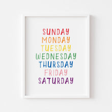 Load image into Gallery viewer, set of 6 colorful alphabet with rainbow watercolor art prints 07-4003