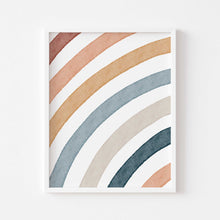 Load image into Gallery viewer, Watercolor boho rainbow art print 07-169