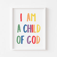 Load image into Gallery viewer, set of 6 colorful let your shine Christian kids bible verse art print 07-123