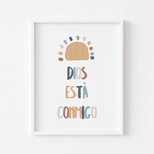 Load image into Gallery viewer, set of 6 boho Christian kids bible verse in Spanish art prints 07-185