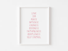 Load image into Gallery viewer, Watercolor pink Christian kids bible verse set of 3 art prints 07-4042