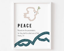 Load image into Gallery viewer, Boho set of 9 fruit of the spirit art prints 2 07-197