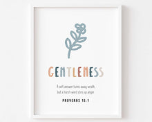 Load image into Gallery viewer, Boho set of 9 fruit of the spirit art prints 07-195