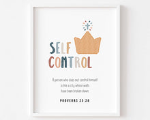 Load image into Gallery viewer, Boho set of 9 fruit of the spirit art prints 07-195