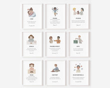 Load image into Gallery viewer, set of 9 fruit of the spirit in German 07-192