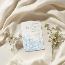 Load image into Gallery viewer, Corjl editable blue tolie de jouy baby in bloom 2 2015