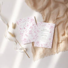 Load image into Gallery viewer, Corjl editable pink tolie de jouy baby in bloom 2015