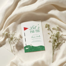 Load image into Gallery viewer, 0311 golf let's par-tee invitation template