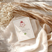 Load image into Gallery viewer, 0314 red blue baseball monogram birthday template