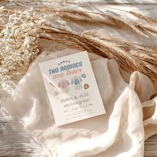 Load image into Gallery viewer, 0314 twins siblings baseball birthday invitation template