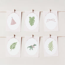 Load image into Gallery viewer, 0323 Editable Pink TuTu T-rex Photo Banner | Printable Dino Birthday Decor | Digital Download