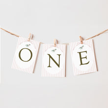 Load image into Gallery viewer, 0323 Editable Pink TuTu T-rex Photo Banner | Printable Dino Birthday Decor | Digital Download