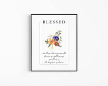 Load image into Gallery viewer, Flower Beatitudes set of 9 art prints