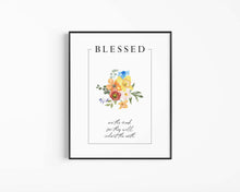Load image into Gallery viewer, Flower Beatitudes set of 9 art prints