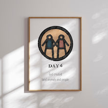 Load image into Gallery viewer, Set of 8 boho Christian kids creation art prints 07-216