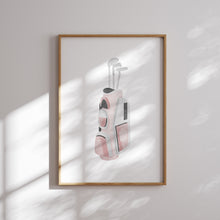 Load image into Gallery viewer, Pink golf watercolor hand drawn gallery wall art prints 07-27103
